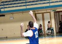 basketball player in wheelchair with ball in action basketball player in wheelchair with ball in action
